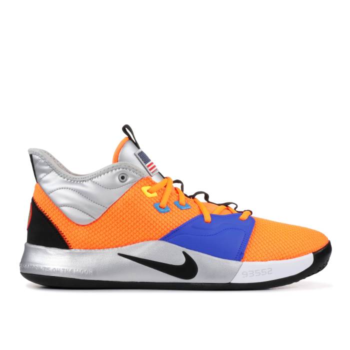 ナイキ Nike 【 Nasa X Pg 3 \u0027Armstrong Building 703\u0027 Men Total Orange/Black-Metallic Silver 】 メンズ orange 橙・オレンジ色 Silver しろがね色・しろがね色