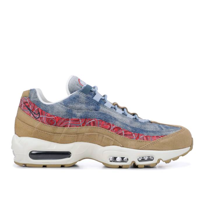ナイキ Nike 【 Air Max 95 'Wild West' Men Parachute Beige/University Red-Thunderstorm-Light Armory Blue-Sail-Armory Navy 】 マックス メンズ ベージュ 紺色 ネイビー