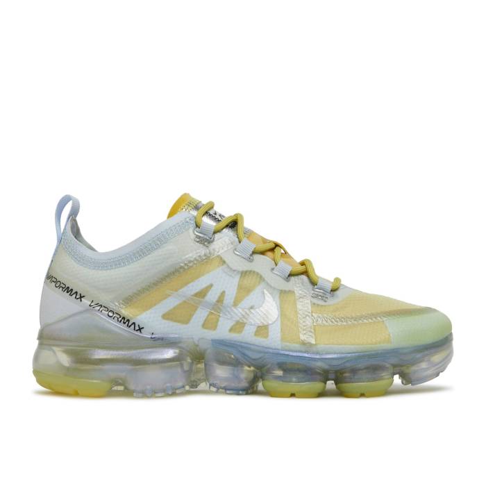 ナイキ Nike 【 Wmns Air Vapormax 2019 Premium \u0027Celery\u0027 Women Celery/Metallic Silver-Half Blue-Summit White-Pure Platinum-Spruce Fog 】 Premium 割り増し金 レディース