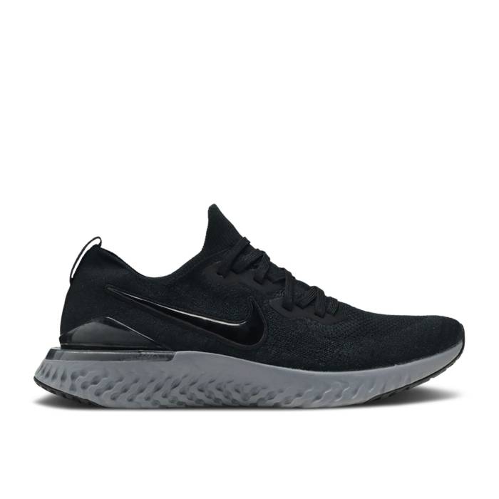 ナイキ Nike 【 Epic React Flyknit 2 Black Anthracite Men Black/Black-Anthracite-Gunsmoke-White 】 Epic エピック リアクト フライニット メンズ 黒色 ブラック
