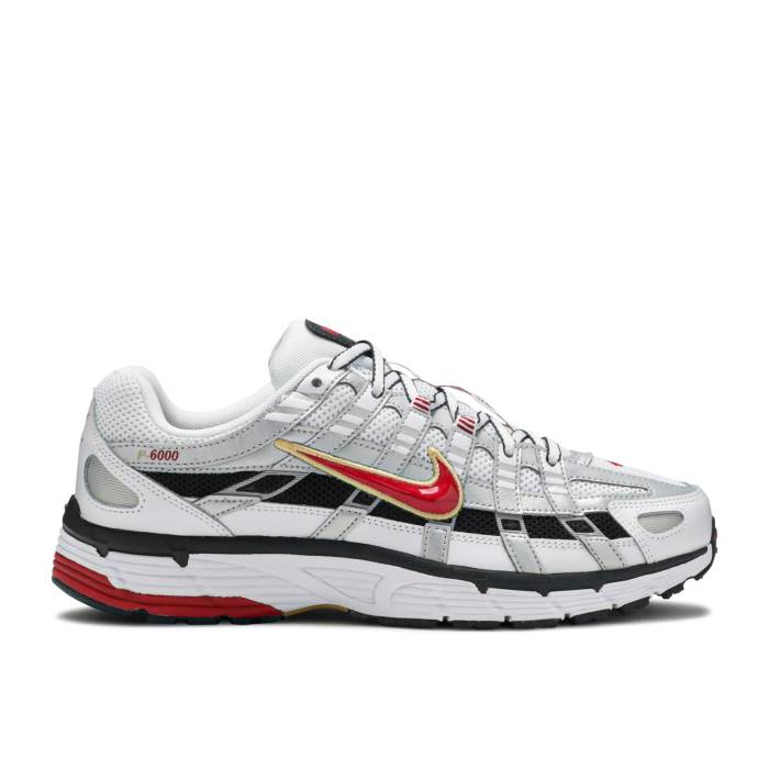 ナイキ Nike 【 Wmns P-6000 Cnpt Metallic Silver Red Women Metallic Silver/White-University Red 】 Silver 銀色・シルバー レディース Silver 銀色・シルバー Red 赤・レッド
