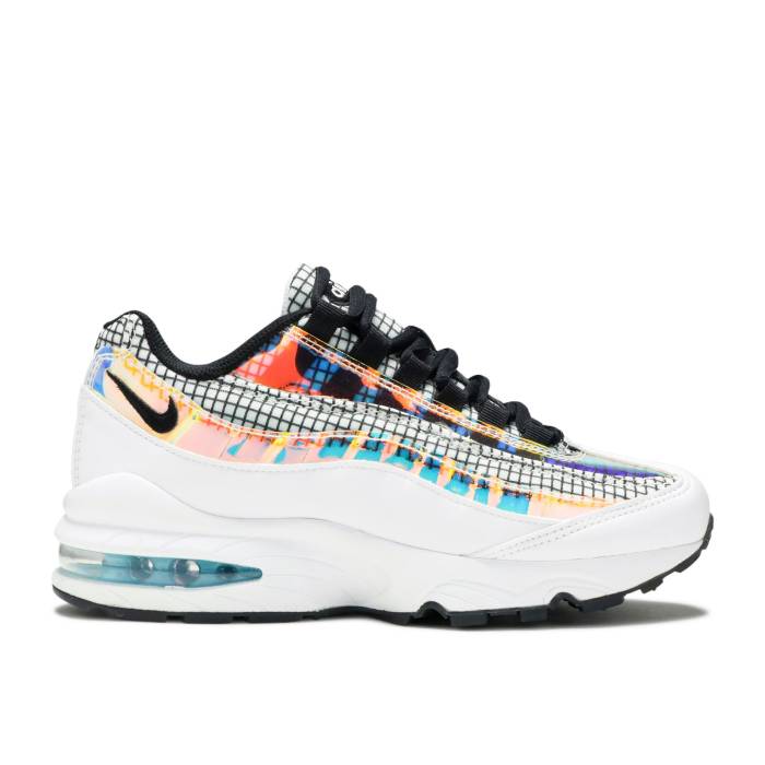ナイキ Nike 【 Air Max 95 Lv8 Gs 'Blue Gaze' Youth White/Black-Blue Gaze-Lime Blast 】 マックス ジュニア キッズ 白色 ホワイト ブラスト|スニケス