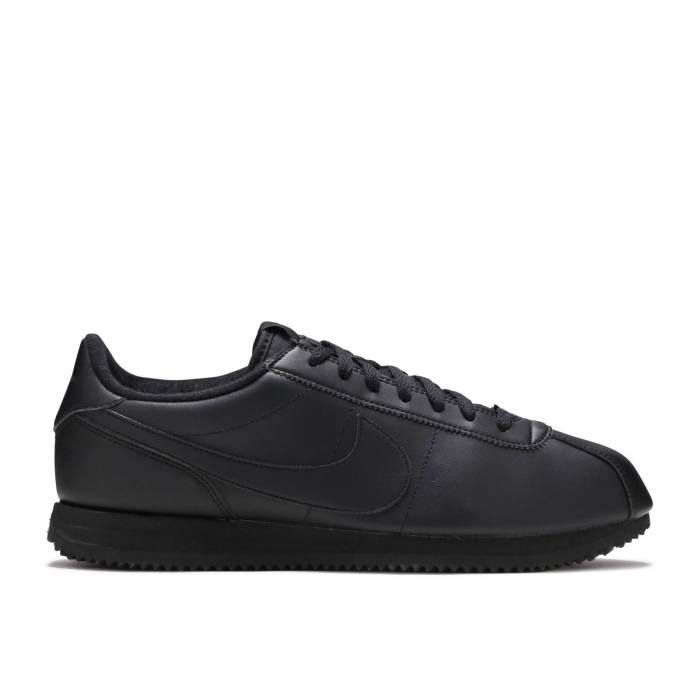ナイキ Nike 【 Cortez Basic Leather \u0027Black Anthracite\u0027 Men Black/Black-Anthracite 】 コルテッツ なめし革 メンズ 黒いこと 黒いこと