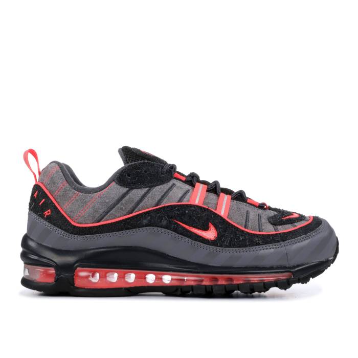 ナイキ Nike 【 Air Max 98 \u0027I-95\u0027 Men Gunsmoke/Lava Glow-Thunder Grey-Oil Grey 】 マックス メンズ 薄墨色 薄墨色