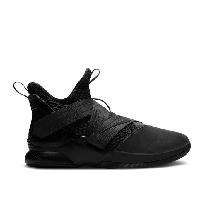 ナイキ Nike 【 Lebron Soldier 12 ガウス \u0027Triple Black\u0027 Youth Anthracite/Anthracite-Black 】 Lebron レブロン ソルジャー 御坊っちゃん キッズ