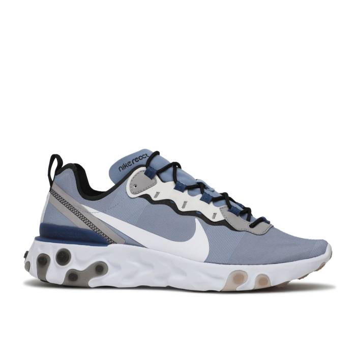ナイキ Nike 【 React Element 55 \u0027Indigo Fog\u0027 Men Indigo Fog/White-Mystic Navy-Half Blue 】 リアクト 化学元素 メンズ 藍色・インディゴ 青味 青み