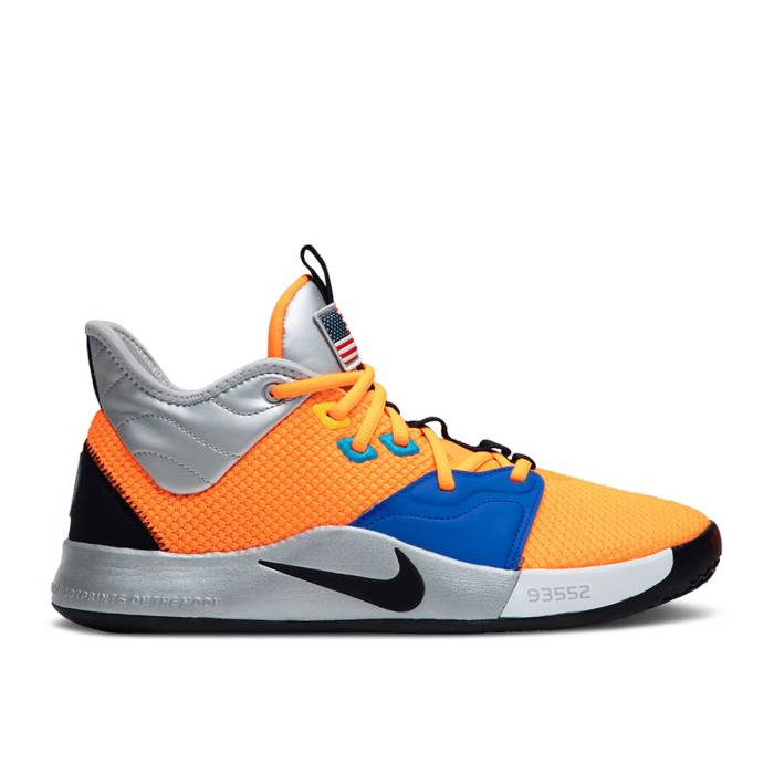 ナイキ Nike 【 Nasa X Pg 3 \u0027Armstrong Building 703\u0027 Special Box Men Total Orange/Black-Metallic Silver 】 special 特別 ボックス席 メンズ orange 橙・オレンジ色 Silver しろがね色・しろがね色