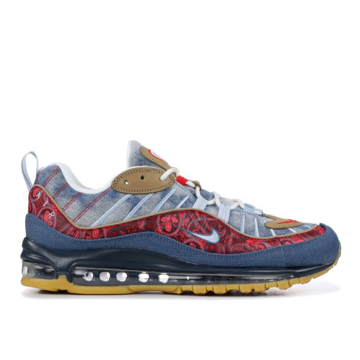ナイキ Nike 【 Air Max 98 'Wild West' Men Light Armory Blue/University Red 】 マックス メンズ 青色 ブルー Red 赤・レッド