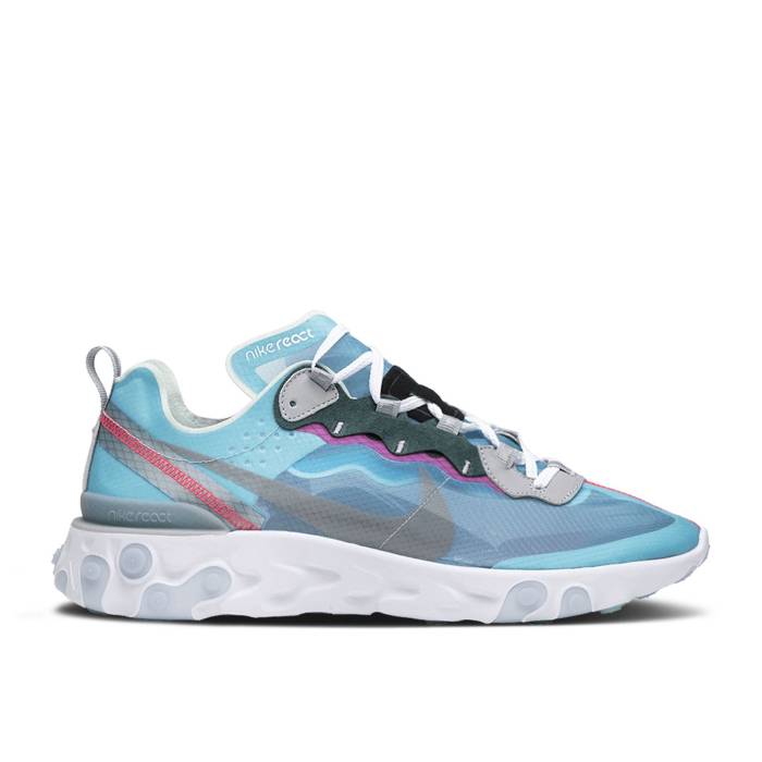 ナイキ Nike 【 React Element 87 \u0027Royal Tint\u0027 Men Royal Tint/Black-Wolf Grey-Solar Red 】 リアクト 化学元素 メンズ Red 赤・赤いこと メンズ靴-スニーカー