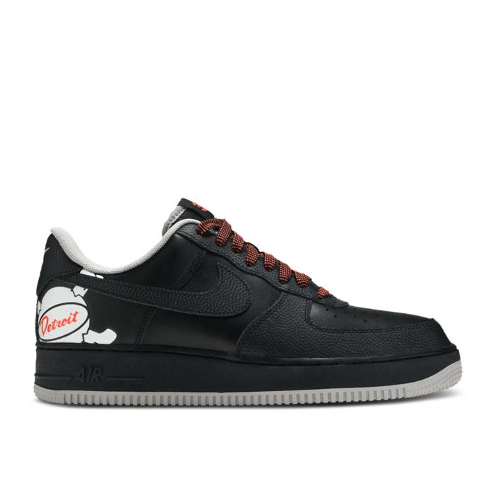 ナイキ Nike 【 Air Force 1 Low \u0027Detroit Away\u0027 Men Black/Black/Atmosphere Grey-Turf Orange 】 メンズ 黒いこと 黒いこと orange 橙・オレンジ色