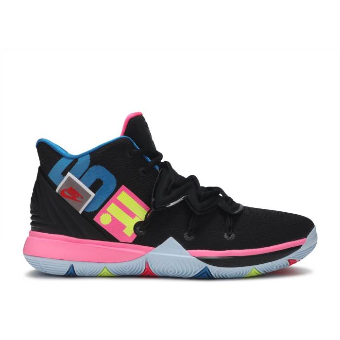 ナイキ Nike 【 Kyrie 5 Gs 'Just Do It' Youth Black/Volt-Hyper Pink 】 Kyrie カイリー ジュニア キッズ 黒色 ブラック pink ピンク