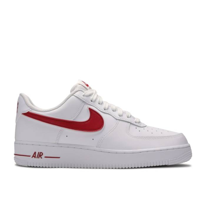ナイキ Nike 【 Air Force 1 Low \u002707 3 \u0027Gym Red\u0027 Men White/Gym Red 】 メンズ 白いこと 白いこと Red 赤・赤いこと