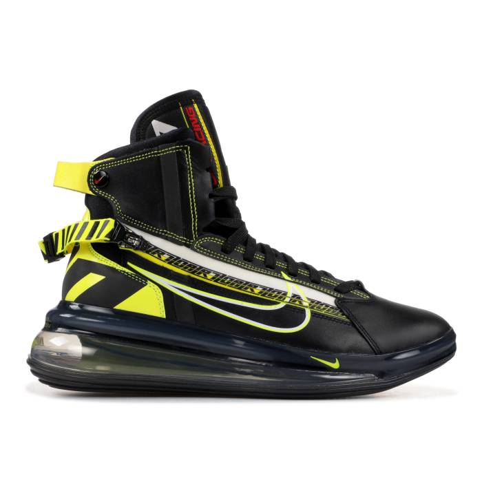ナイキ Nike 【 Air Max 720 Saturn Qs \u0027All Star - Motorsport\u0027 Men Black/Dynamic Yellow-University Red 】 マックス メンズ 黒いこと 黒いこと 活動的 Red 赤・赤いこと
