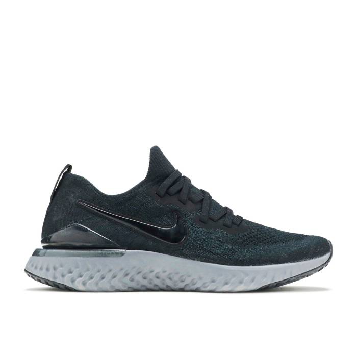 ナイキ Nike 【 Wmns Epic React Flyknit 2 \u0027Anthracite\u0027 Women Black/Black-Anthracite-Gunsmoke-White 】 Epic 叙事詩 リアクト 飛球編み物 レディース 黒いこと 黒いこと