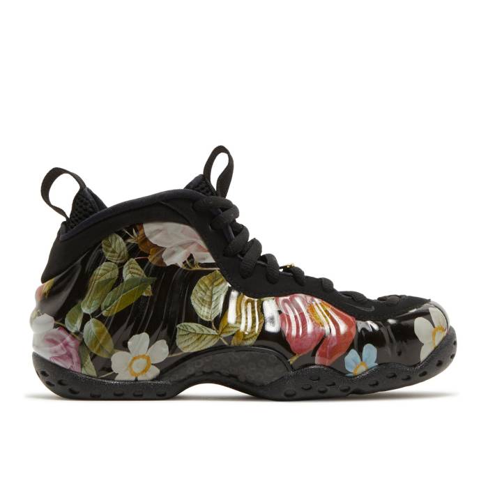 ナイキ Nike 【 Wmns Air Foamposite One \u0027Floral\u0027 Women Black/Black-Metallic Gold 】 Foamposite フォームポジット レディース 黒いこと 黒いこと ゴールド