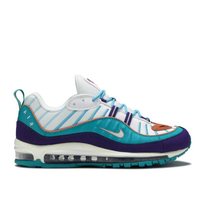 ナイキ Nike 【 Air Max 98 \u0027Spirit Teal\u0027 Men Court Purple/Terra Blush-Spirit Teal 】 マックス メンズ 厚地の外套 Purple 紫・パープル 靴-スニーカー-メンズ靴
