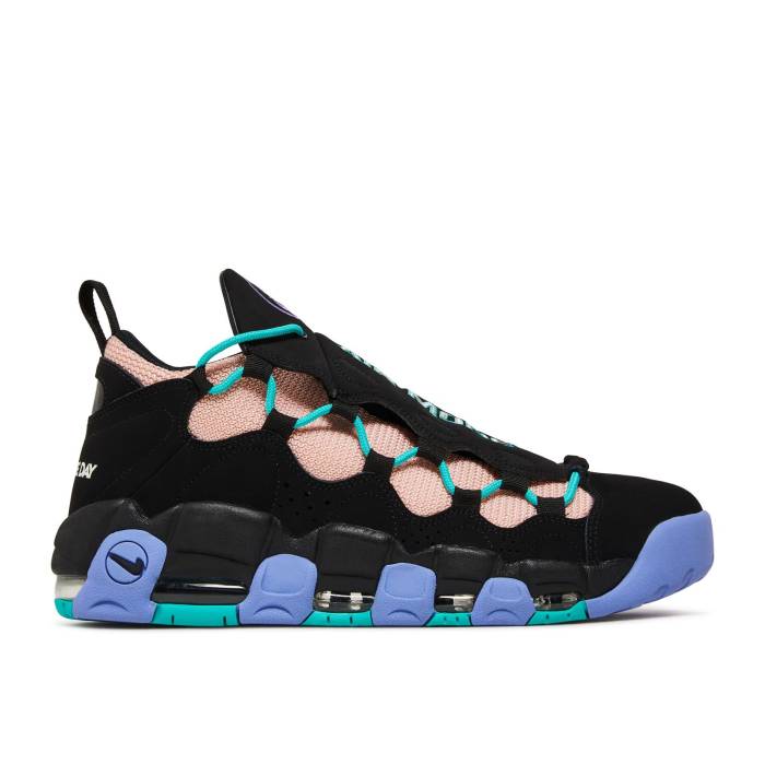 ナイキ Nike 【 Air More Money \u0027Have A  Day\u0027 Men Black/White-Space Purple-Bleach Coral 】 メンズ 黒いこと 黒いこと