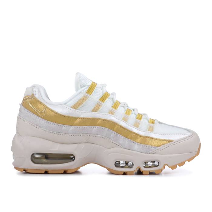 ナイキ Nike 【 Wmns Air Max 95 \u0027Desert Sand Gold\u0027 Women Desert Sand/Metallic Gold-Summit White 】 マックス 砂色・砂子 レディース 砂色・砂子 白いこと 白いこと