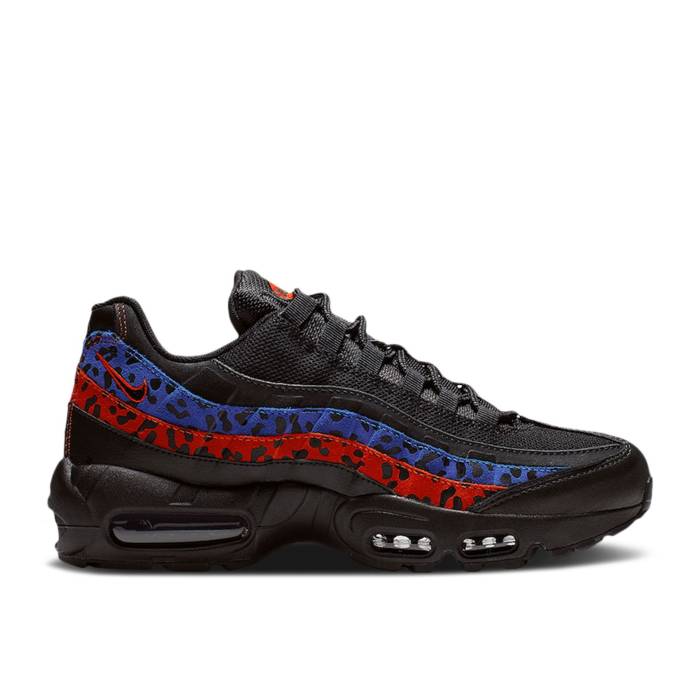ナイキ Nike 【 Wmns Air Max 95 \u0027Leopard Pack\u0027 Women Black/Black-Habanero Red 】 マックス レディース 黒いこと 黒いこと Red 赤・赤いこと