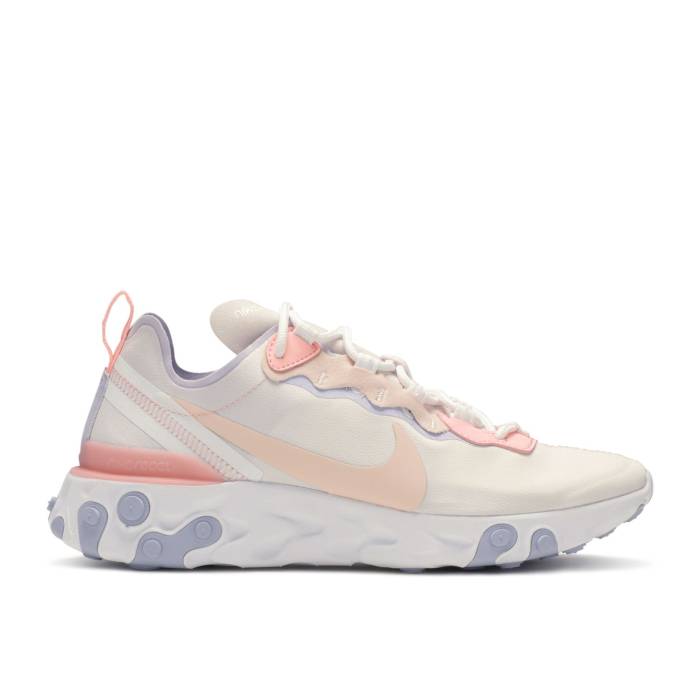 ナイキ Nike 【 Wmns React Element 55 \u0027Pale Pink\u0027 Women Pale Pink/Oxygen Purple-Pink Tint-Washed Coral 】 リアクト 化学元素 レディース pink さくら色