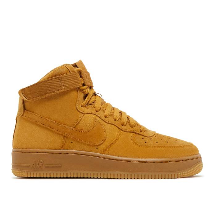 ナイキ Nike 【 Air Force 1 High Lv8 Gs 'Wheat' Youth Wheat/Wheat-Gum Light Brown 】 ハイ ジュニア キッズ ウィート 茶色 ブラウン|スニケス