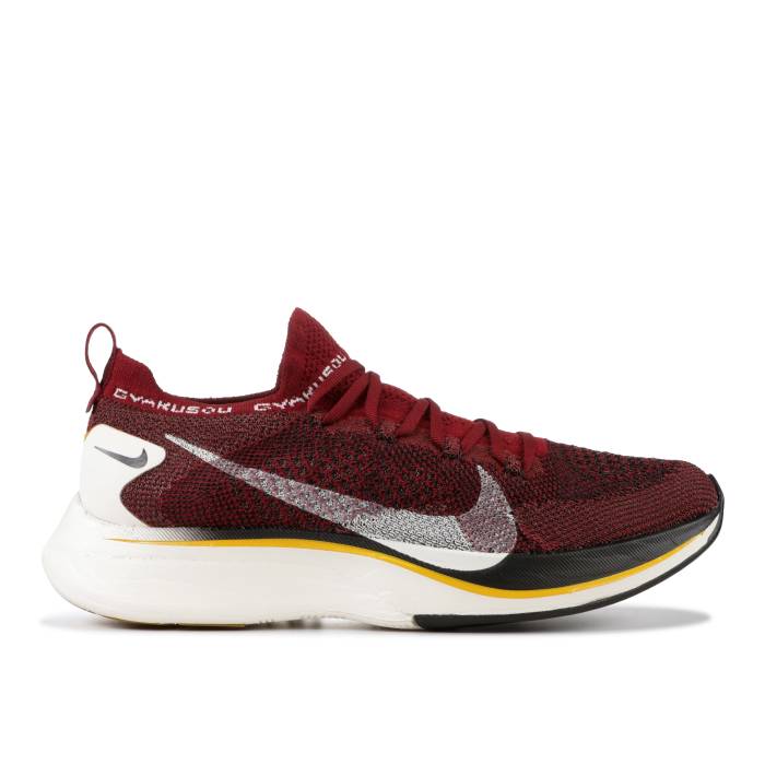 ナイキ Nike 【 Gyakusou X Zoom Vaporfly 4% Flyknit \u0027Team Red\u0027 Men Team Red/Black-Sail 】 望遠レンズ 飛球編み物 メンズ Team 野球クラブ Red 赤・赤いこと