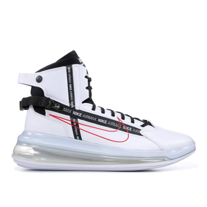 ナイキ Nike 【 Air Max 720 Saturn \u0027White\u0027 Men White/Black-University Red 】 マックス メンズ 白いこと 白いこと Red 赤・赤いこと