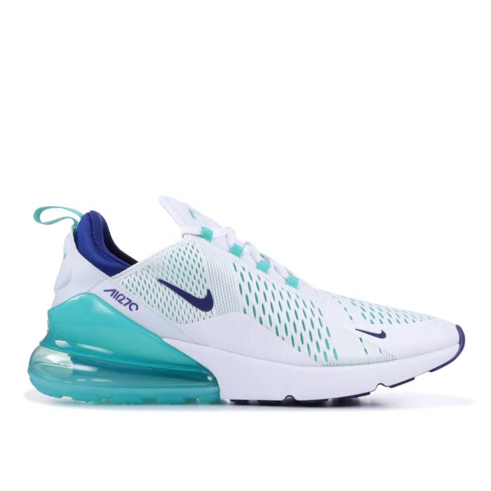 ナイキ Nike 【 Air Max 270 \u0027Hyper Jade\u0027 Men White/Hyper Jade-Deep Royal Blue 】 マックス メンズ 白いこと 白いこと 青碧 青碧