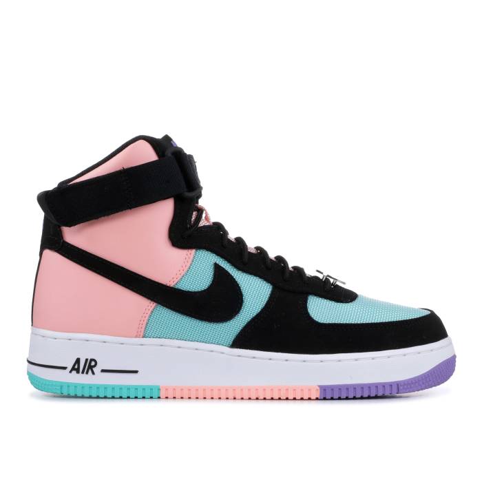ナイキ Nike 【 Air Force 1 High \u0027Have A  Day\u0027 Men Hyper Jade/Bleached Coral-Space Purple-Black 】 御機嫌 メンズ 翡翆・ジェード
