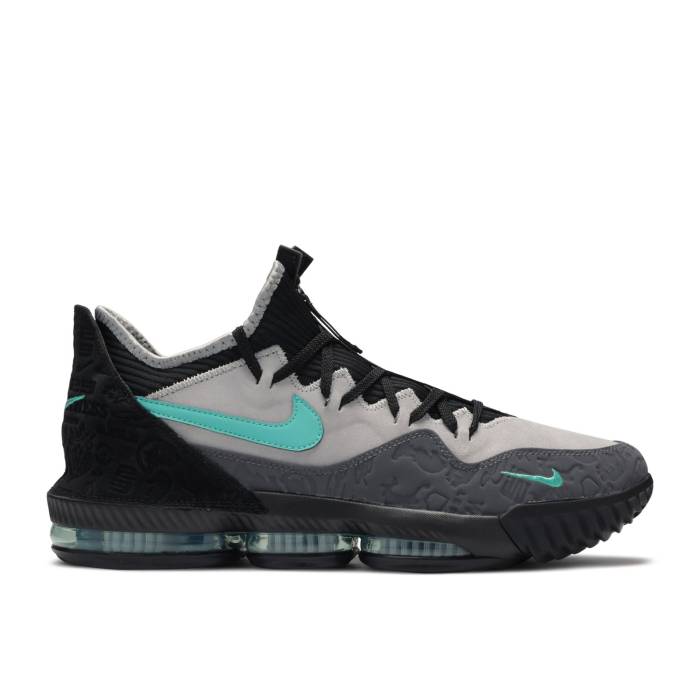 ナイキ Nike 【 Atmos X Lebron 16 Low \u0027Clear Jade\u0027 Men Black/Wolf Grey-Clear Jade 】 Lebron レブロン メンズ 黒いこと 黒いこと 翡翆・ジェード