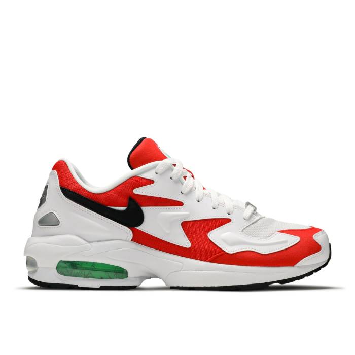 ナイキ Nike 【 Air Max 2 Light Habanero Red Men White/Black-Habanero Red-Cool Grey 】 マックス メンズ 白色 ホワイト 灰色 グレー