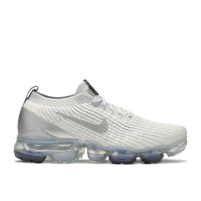 ナイキ Nike 【 Wmns Air Vapormax Flyknit 3 \u0027White Silver\u0027 Women 】 飛球編み物 レディース