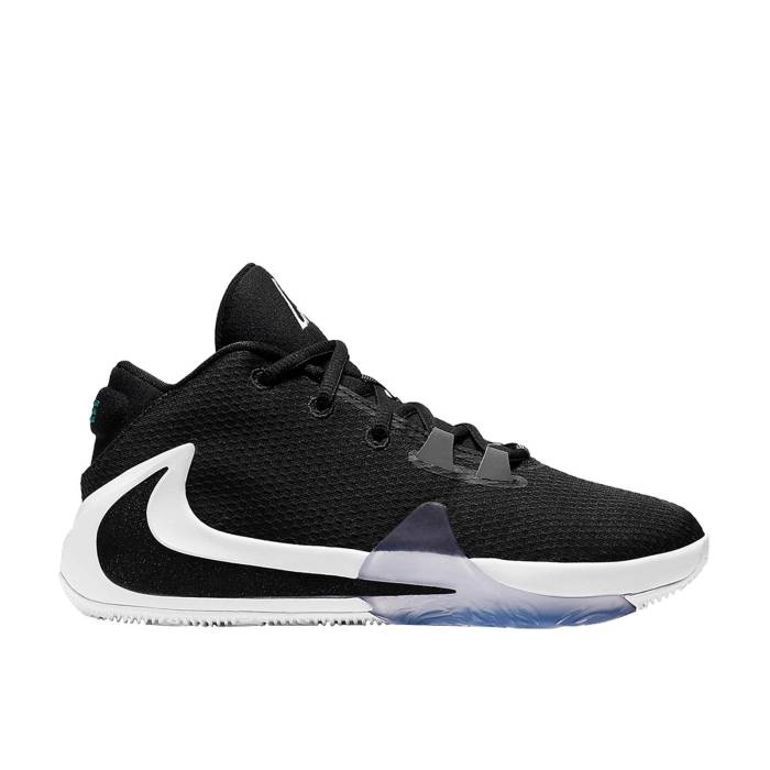 ナイキ Nike 【 Zoom Freak 1 ガウス \u0027Black\u0027 Youth Black/White-Lucid Green-Black 】 望遠レンズ 御坊っちゃん キッズ 黒いこと 黒いこと