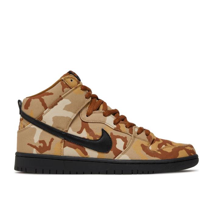 ナイキ Nike 【 Dunk High Pro Sb \u0027Brown Camo\u0027 Men Parachute Beige/Black-Ale Brown 】 ダンク ご機嫌 労働者階級 エスビー メンズ ベージュ 赤銅色 赤銅色