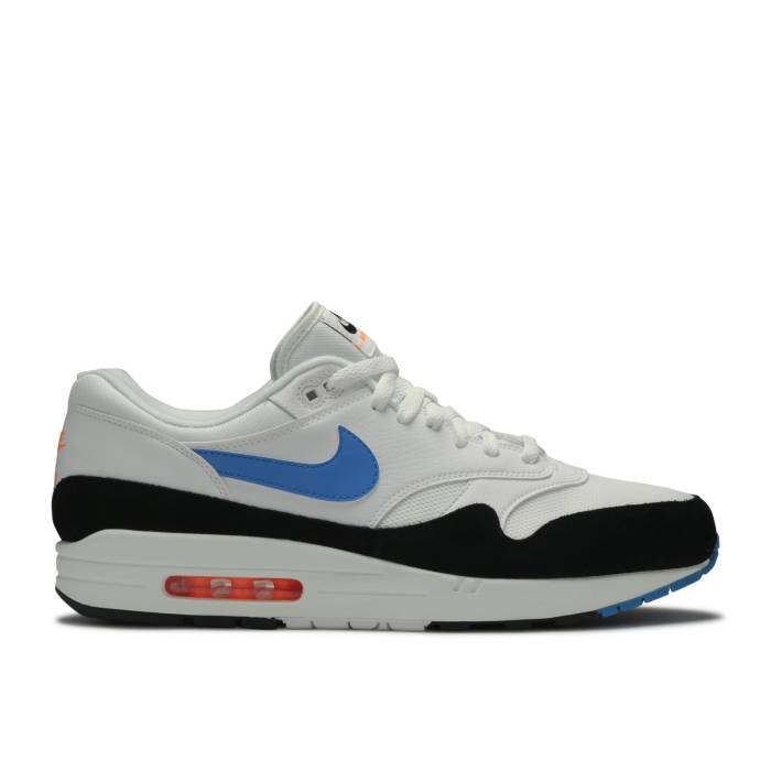 ナイキ Nike 【 Air Max 1 \u0027Photo Blue Total Orange\u0027 Men White/Photo Blue/Total Orange 】 マックス 青碧 青碧 メンズ 白いこと 白いこと 青碧 青碧 orange 橙・オレンジ色