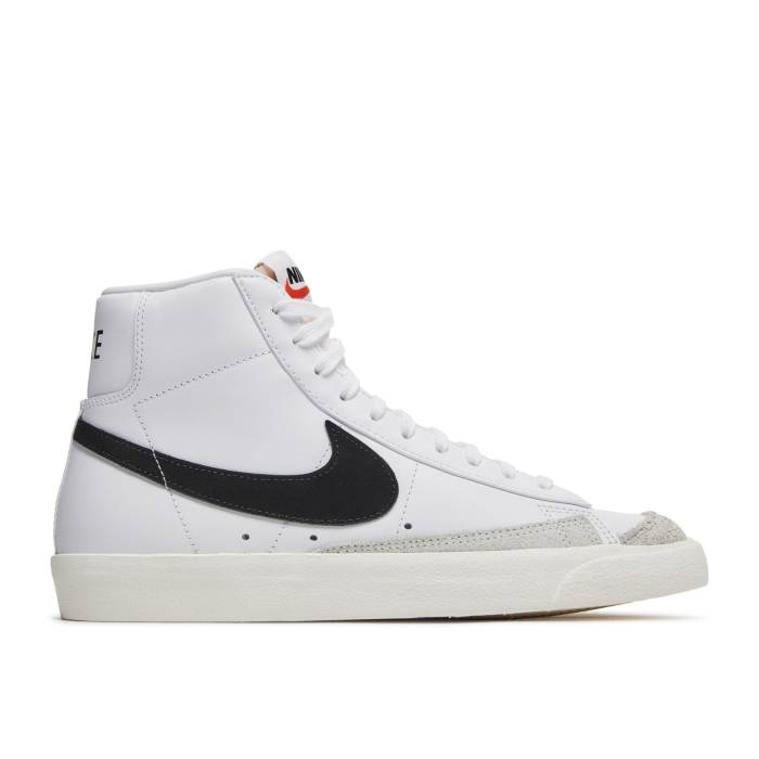 ナイキ Nike 【 Blazer Mid \u002777 Vintage \u0027White Black\u0027 Men White/Black 】 ブレイザー ミッド vintage ビンテージ・ヴィンテージ メンズ 白いこと 白いこと 黒いこと 黒いこと