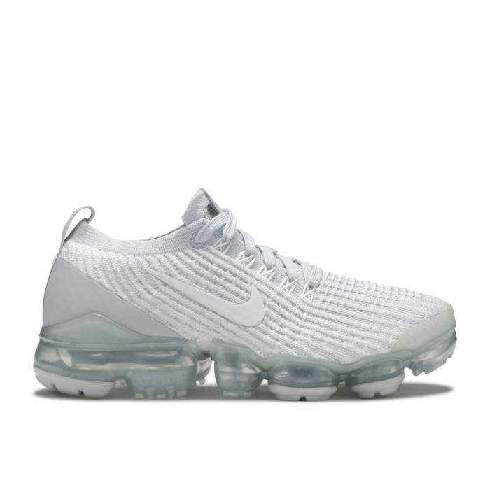 ナイキ Nike 【 Wmns Air Vapormax Flyknit 3 Pure Platinum Women White/White-Pure Platinum-Metallic Silver 】 フライニット レディース 白色 ホワイト Silver 銀色・シルバー