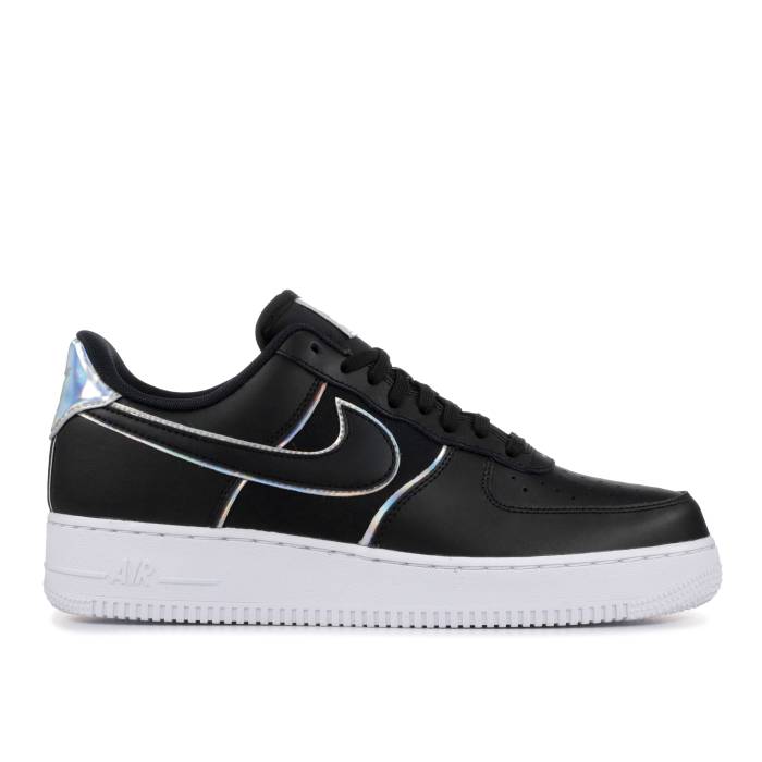 ナイキ Nike 【 Air Force 1 Low \u002707 Lv8 \u0027Black Iridescent Outline\u0027 Men Black/Black 】 メンズ 黒いこと 黒いこと