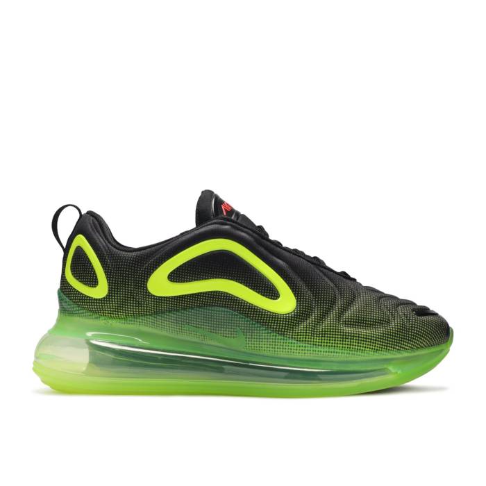 ナイキ Nike 【 Air Max 720 ガウス \u0027Black Volt\u0027 Youth Black/Hyper Crimson-Volt 】 マックス 御坊っちゃん キッズ 黒いこと 黒いこと