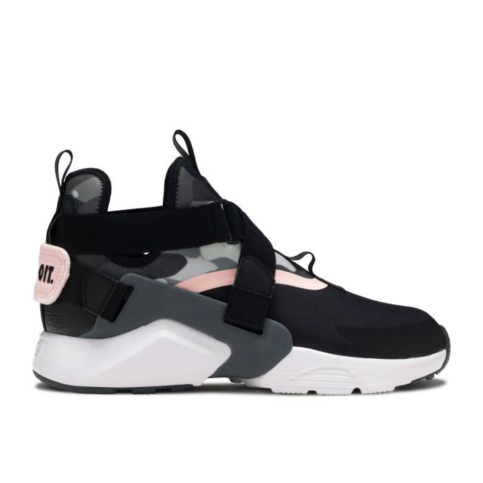 ナイキ Nike 【 Wmns Air Huarache City \u0027Black Storm Pink\u0027 Women Black/Dark Grey-Storm Pink 】 Huarache ハラチ シティ レディース 黒いこと 黒いこと pink サクラ色