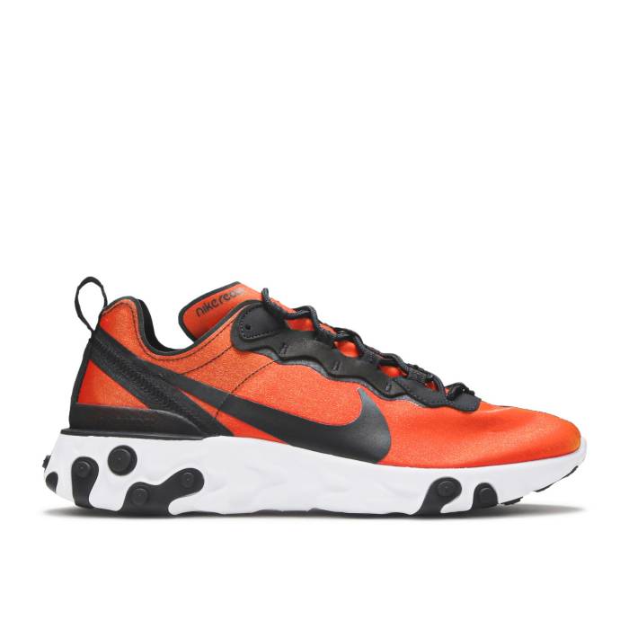 ナイキ Nike 【 React Element 55 Premium \u0027Sunrise\u0027 Men Black/Black-Tour Yellow-White 】 リアクト 化学元素 Premium 割り増し金 メンズ 黒いこと 黒いこと