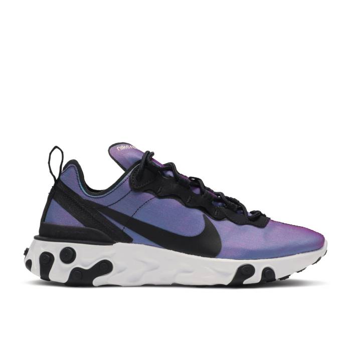 ナイキ Nike 【 Wmns React Element 55 Premium \u0027Sunset\u0027 Women Black/Black-Laser Fuchsia-White 】 リアクト 化学元素 Premium 割り増し金 レディース 黒いこと 黒いこと
