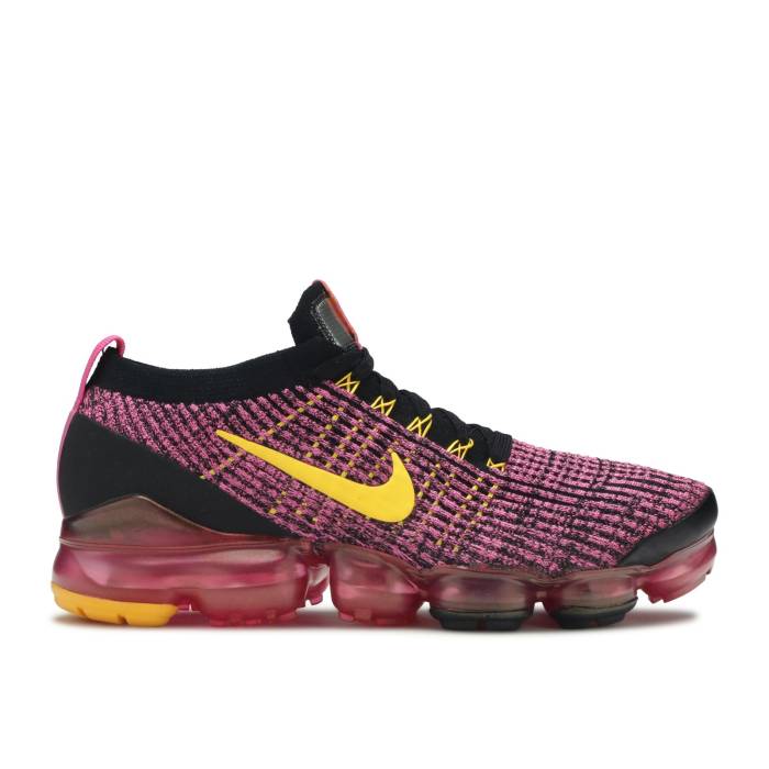 ナイキ Nike 【 Wmns Air Vapormax Flyknit 3 \u0027Fuchsia Orange\u0027 Women Laser Fuchsia/Laser Orange/Black 】 飛球編み物 レディース Laser レーザ orange 橙・オレンジ色 黒いこと 黒いこと スニーカー-レディース靴