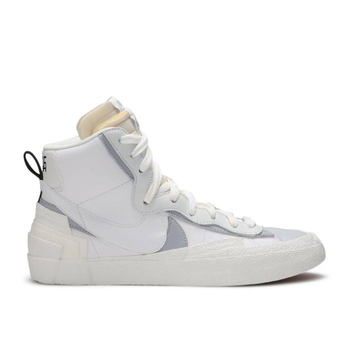 ナイキ Nike 【 Sacai X Blazer Mid \u0027White Grey\u0027 Men White/Wolf Grey 】 ブレイザー ミッド メンズ 白いこと 白いこと 薄墨色 薄墨色