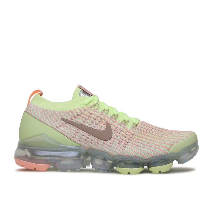 ナイキ Nike 【 Wmns Air Vapormax Flyknit 3 \u0027Barely Volt Pink\u0027 Women Barely Volt/Diffused Taupe-Pink Tint 】 飛球編み物 レディース レディース靴-靴