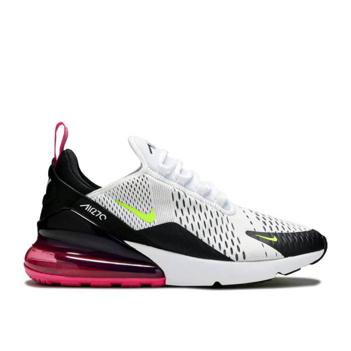ナイキ Nike 【 Air Max 270 \u0027Volt Fuchsia\u0027 Men White/Volt-Black-Laser Fuchsia 】 マックス メンズ 白いこと 白いこと