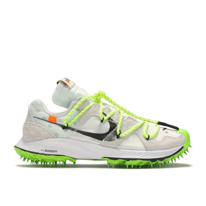 ナイキ Nike 【 Off-White X Wmns Air Zoom Terra Kiger 5 \u0027Athlete In Progress - White\u0027 Women White/Metallic Silver-Sail-Safety Orange 】 象牙色 望遠レンズ レディース 白いこと 白いこと orange 橙・オレンジ色