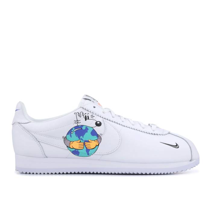 ナイキ Nike 【 Steve Harrington X Cortez Flyleather Qs \u0027Earth Day\u0027 Men White/Hyper Crimson-Melon Tint-Black 】 コルテッツ メンズ 白いこと 白いこと