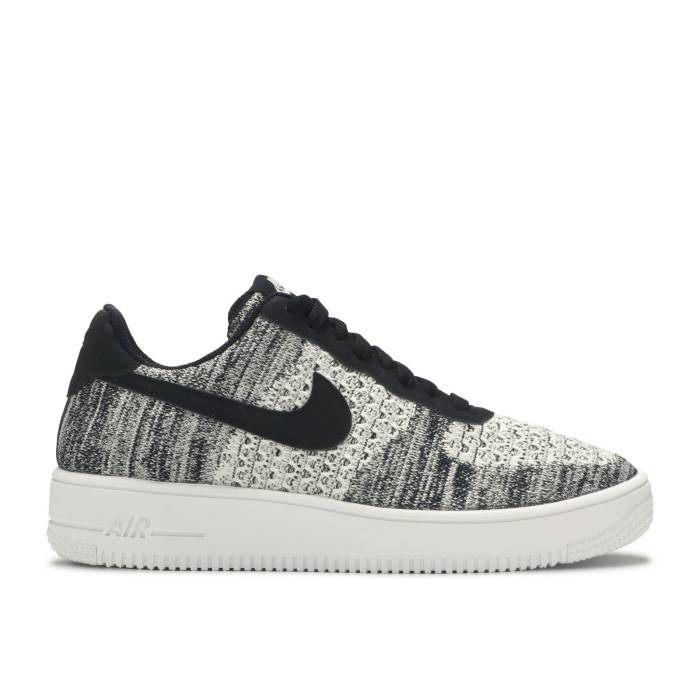ナイキ Nike 【 Air Force 1 Flyknit Low 2.0 \u0027Oreo\u0027 Men Black/Pure Platinum-Black-White 】 飛球編み物 メンズ 黒いこと 黒いこと 純然たる