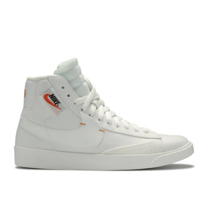ナイキ Nike 【 Wmns Blazer Mid Rebel \u0027Summit White\u0027 Women White/Summit White-Fuel Orange-Platinum Tint 】 ブレイザー ミッド 気泡管水準器 レディース 白いこと 白いこと